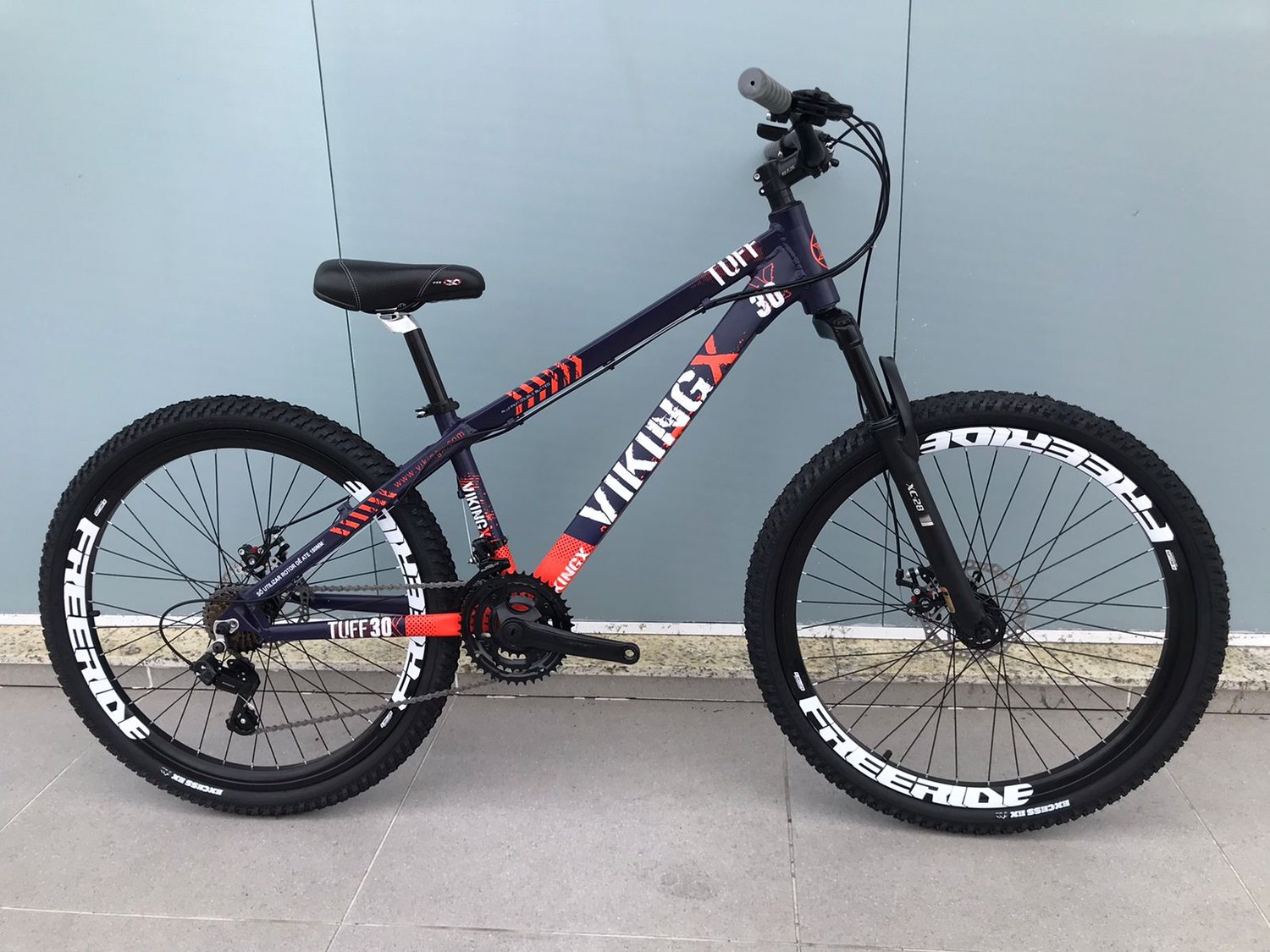 Bike Aro 26 Vikingx Tuff30 21v Freio Disco Freeride Crianças