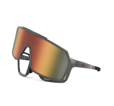 Óculos De Sol Hb Presto Clip On Para Lente De Grau Graphene/ Red Orange Chrome - Lente 5,5 Cm