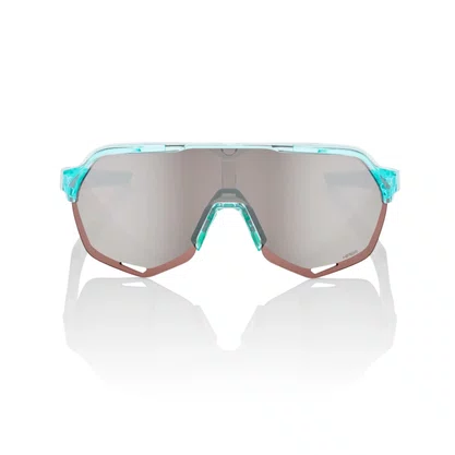 Óculos De Ciclismo 100% S2 Polished Translucent Mint – Hiper Silver Mirror Lens