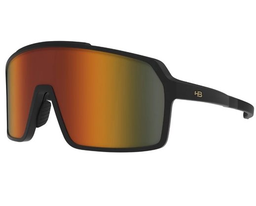 Óculos De Sol Hb Grinder Preto Fosco/Laranja Matte Black Orange Chrome