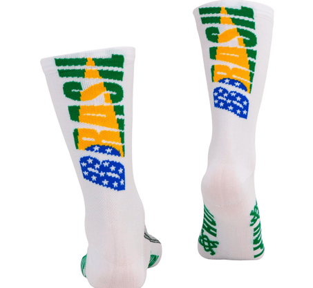 Meia Hupi Brasil 5.0 Branco