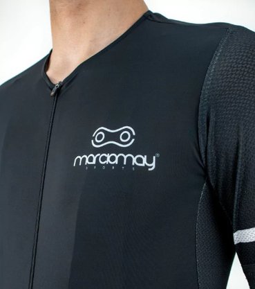 Camisa Ciclismo Marcio May Pro Black And White