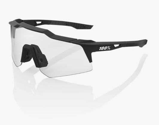 Óculos 100% Speedcraft Xs (Pequeno) - Soft Tact Black - Smoke Lens