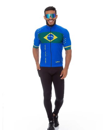 Camisa De Ciclismo Masculina Brasil