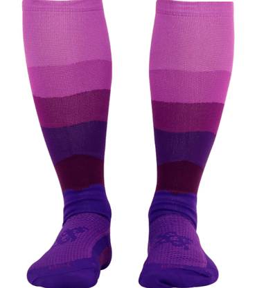 Meia De Ciclismo Hupi Longa Colors Roxo