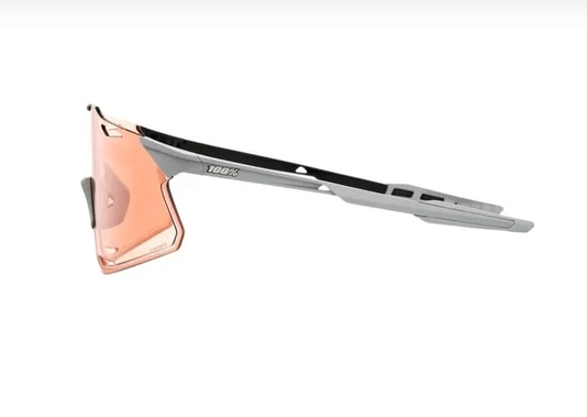 Óculos Para Ciclismo 100% Hypercraft - Matte Stone Grey - Hiper Coral Lens