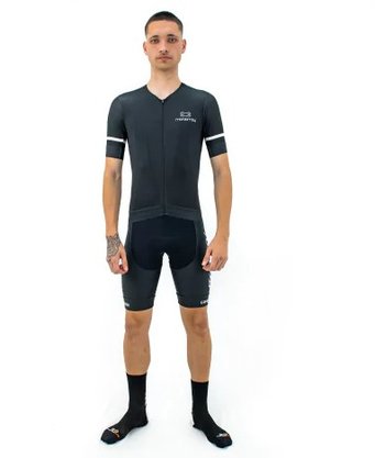 Camisa Ciclismo Marcio May Pro Black And White