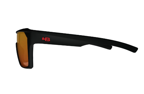 Óculos Hb Carvin 2.0 - Matte Black Red Chrome