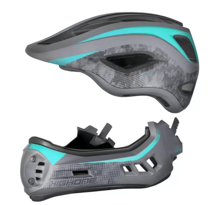 Capacete De Bike X Full Fechado My22 Cinza/Acqua High One