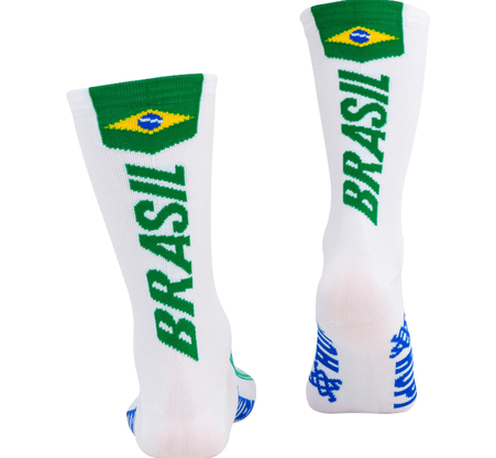 Meia Hupi Brasil 1.0 Branco