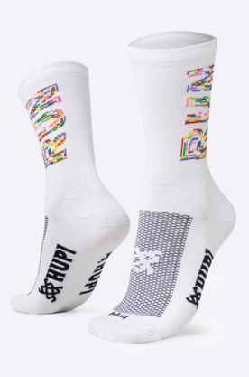 Meia Hupi Run Colors Branca