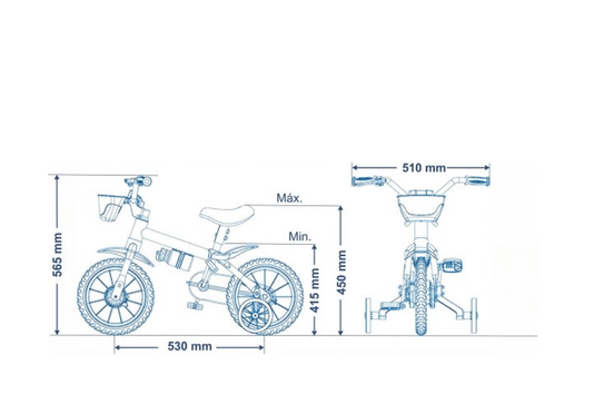 Bicicleta Infantil Aro 12 Motor X Nathor