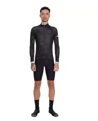 Camisa Ciclismo Peluciada Sport Manga Longa Dark