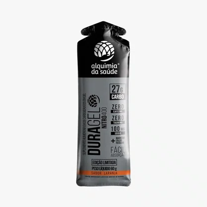 Caixa De Carbogel Duragel Com 27G Carb + Taurina Sabor Laranja - 60G 15 Unidades