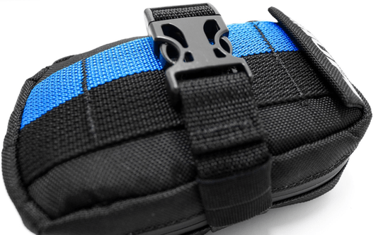 Bolsa De Selim Hupi Top Preto/Azul