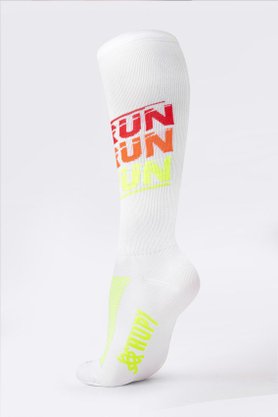 Meia Hupi Run Run Run - Branco Longa