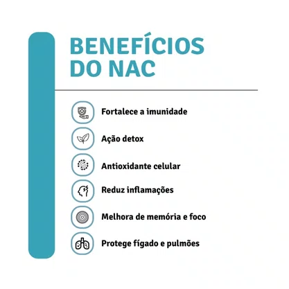 Cápsulas Nac N-Acetil Cisteína - Alquimia Da Saúde 120 Cápsulas
