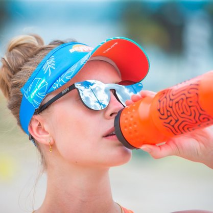 Viseira Para Corrida Hupi Beach Tennis Blue