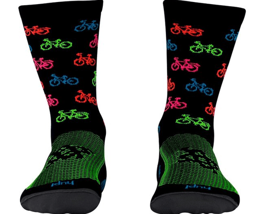 Meia Hupi Bike Colors Lt Para Menores