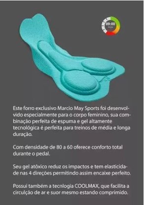 Bretelle Ciclismo Feminino Marcio May Moove