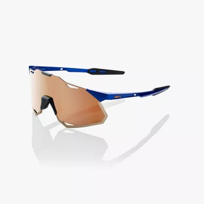 Óculos 100% Hypercraft Xs - Gloss Cobalt Blue - Hiper Coprer Mirror Lens Preto