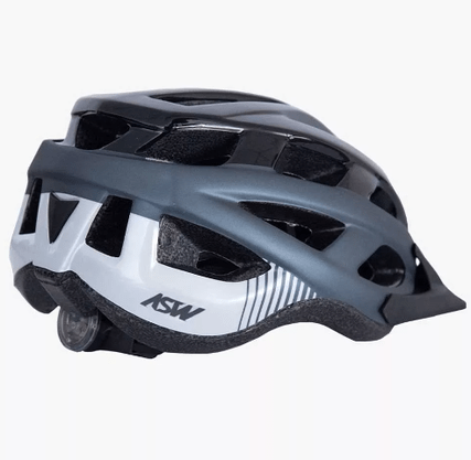 Capacete Para Ciclismo Asw Fun Cinza/Preto