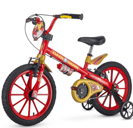 Bicicleta Infantil Aro 16 Homem De Ferro