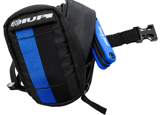 Bolsa De Selim Hupi Top Preto/Azul
