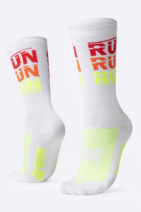 Meia Hupi Run Run Run - Branco
