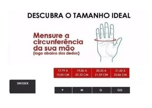 Luva Dvorak Dedo Curto Tam M 9938