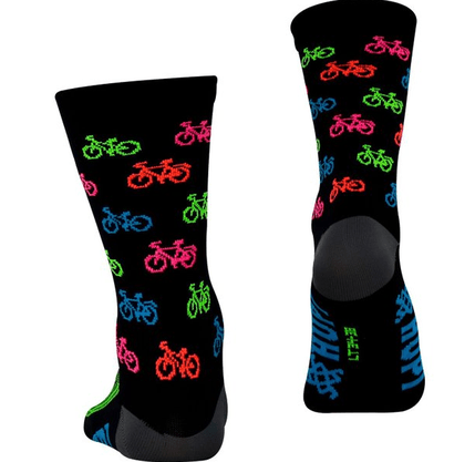 Meia Hupi Bike Colors Lt Para Menores