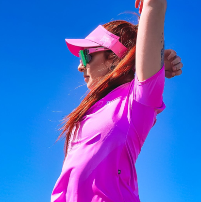Viseira Hupi Rosa Liso
