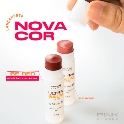 Protetor Labial Ultra Balm Fps50 Fpuva22 Be Red 6,5G Vermelho Escuro