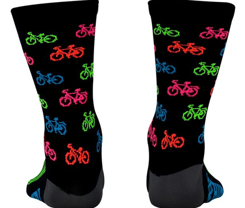 Meia Hupi Bike Colors Lt Para Menores