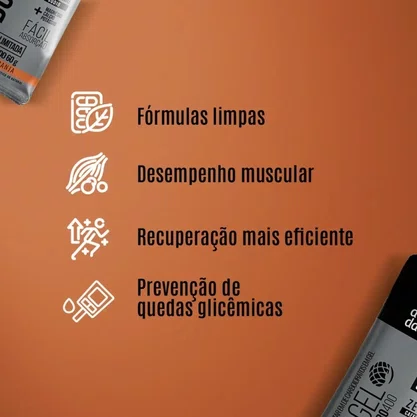 Caixa De Carbogel Duragel Com 27G Carb + Taurina Sabor Laranja - 60G 15 Unidades