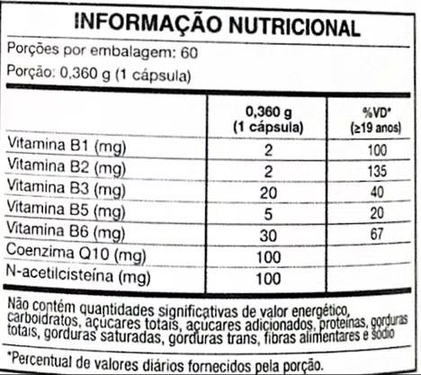 Energia Co-Q10 Smart Blend 60 Cápsulas