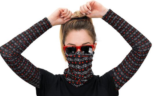 Bandana Hupi  - Love Bikes Preto