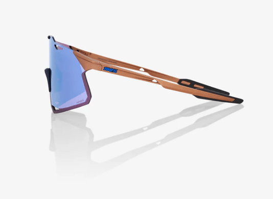 Óculos Para Ciclismo 100% Hypercraft - Matte Copper Chromium - Hiper Blue Mirror Lens