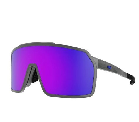 Óculos De Sol Hb Presto Clip On Para Lente De Grau Graphene/ Blue/ Blue Chrome