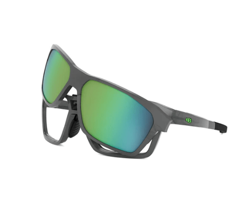 Óculos Hb Presto Graphene Green Chrome Para Grau + Duas Lentes Espelhadas