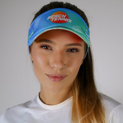 Viseira Para Corrida Hupi Beach Tennis Blue
