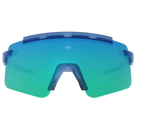 Óculos De Sol Hb Apex Azul Com Lente Verde - Wavy Matte