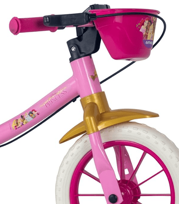Bicicleta Infantil Balance Bike Aro 12 Princesas Nathor