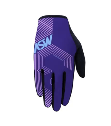 Luva Feminina Dedo Longo Flex Polygon Roxo
