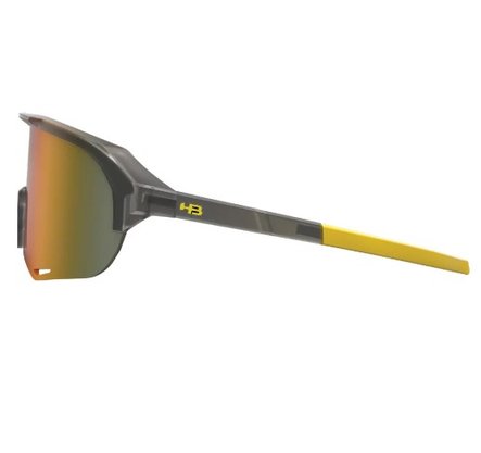 Óculos De Sol Hb Edge R - Grafite Fosco Com Lente Laranja - Matte Onyx/ Orange Chrome