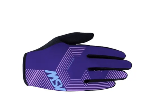 Luva Feminina Dedo Longo Flex Polygon Roxo