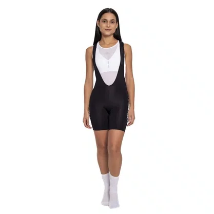 Bretelle De Ciclismo Feminino Marcio May Light C/Logo Branca