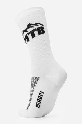 Meia Hupi Triplo - Branco/Preto