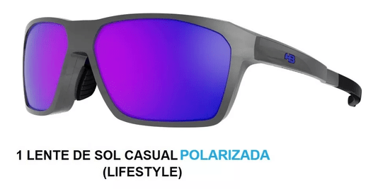 Óculos De Sol Hb Presto 2.0 Para Grau Navy Blue Chrome - Azul