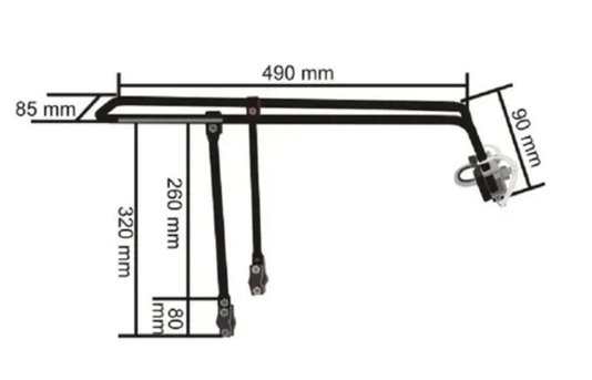 Bagageiro Flex Para Bicicleta Kalf